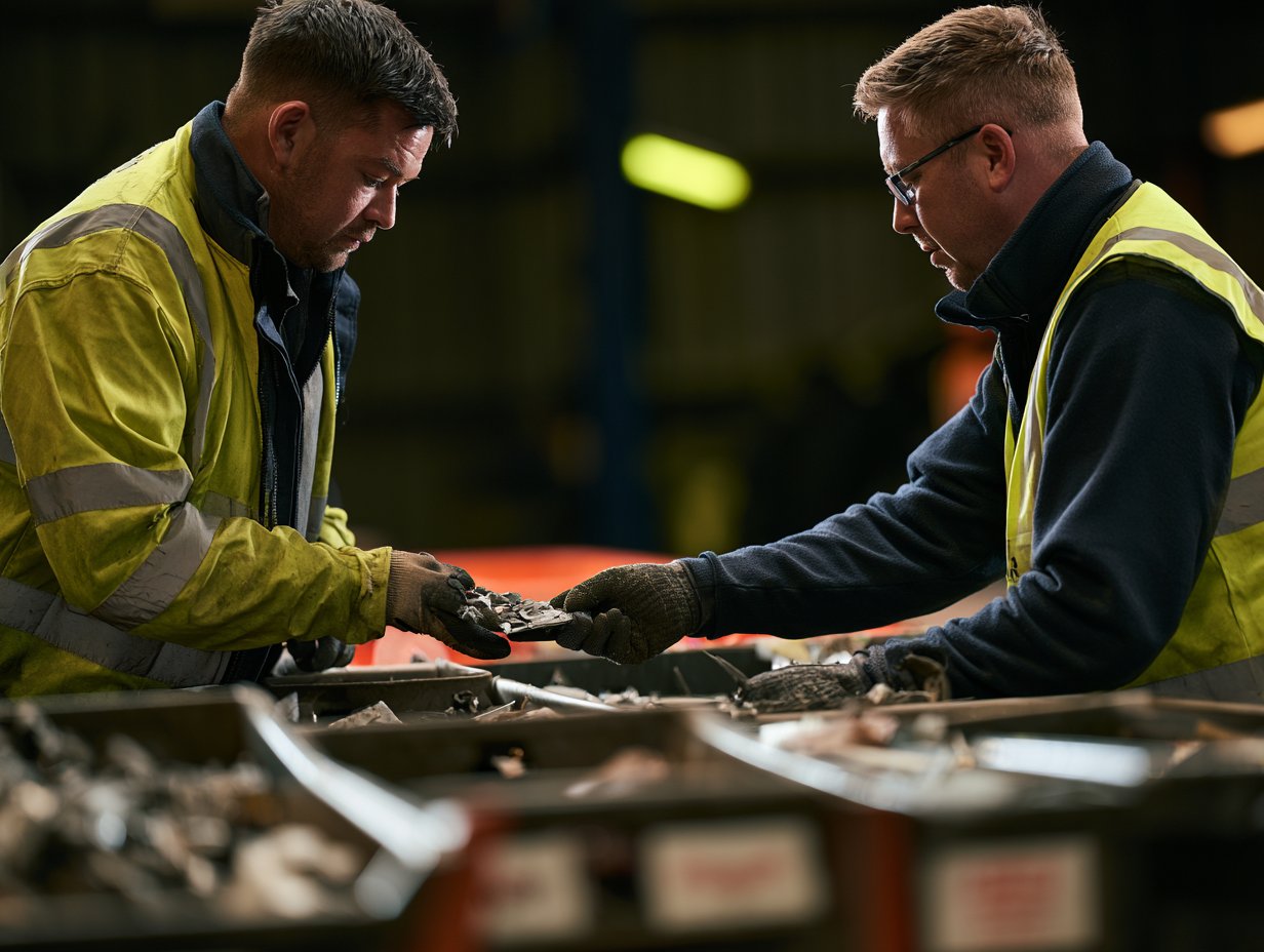 On-site scrap training